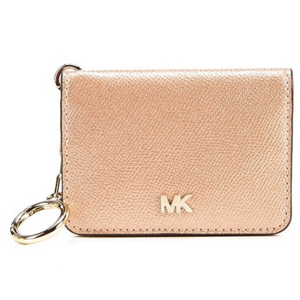 Michael kors crossgrain leather keyring cardholder